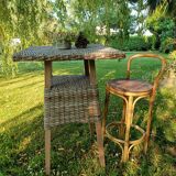 Bamboo bar stool
