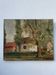 Painting of a countryside landscape in oil on canvas.
