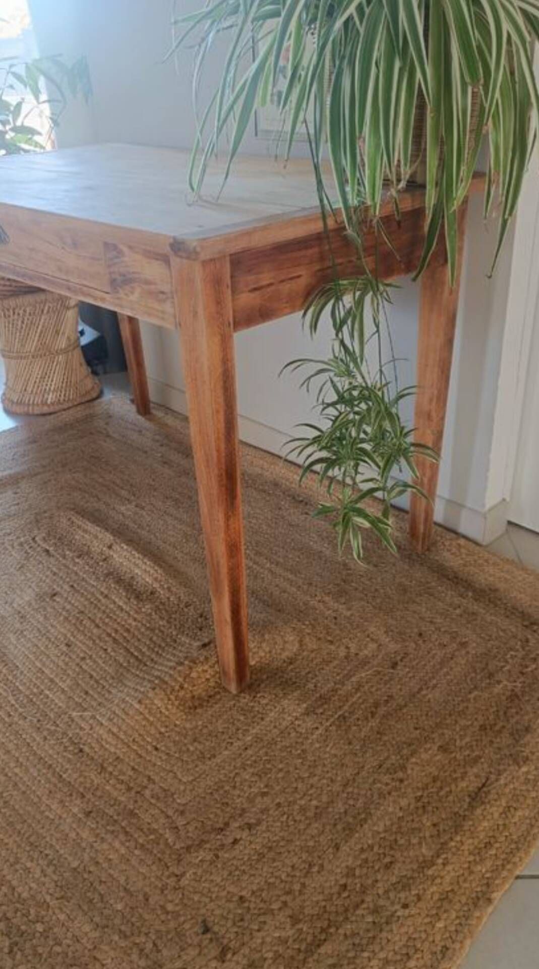 Old wooden table with drawer – Vintage desk