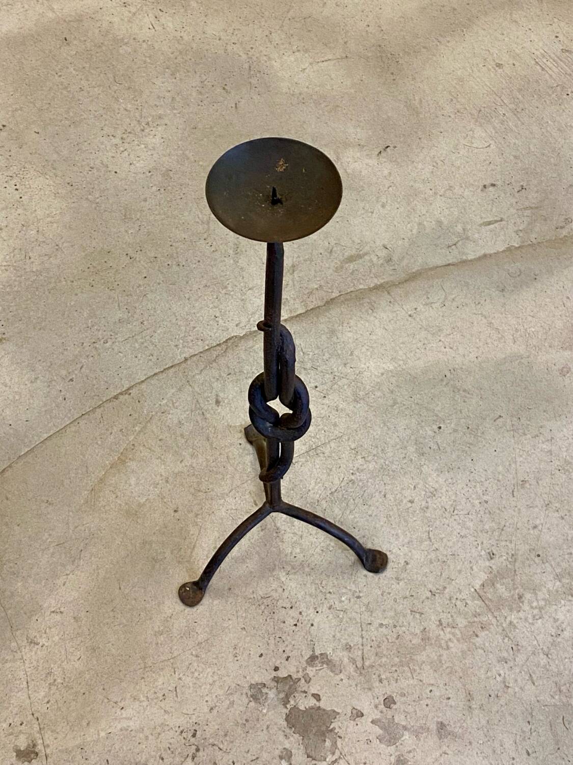 Mid-century brutalist candle holder