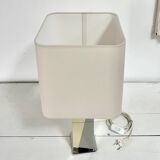 Lampe chrome et métal doré