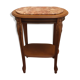 Selette en bois dessus marbre