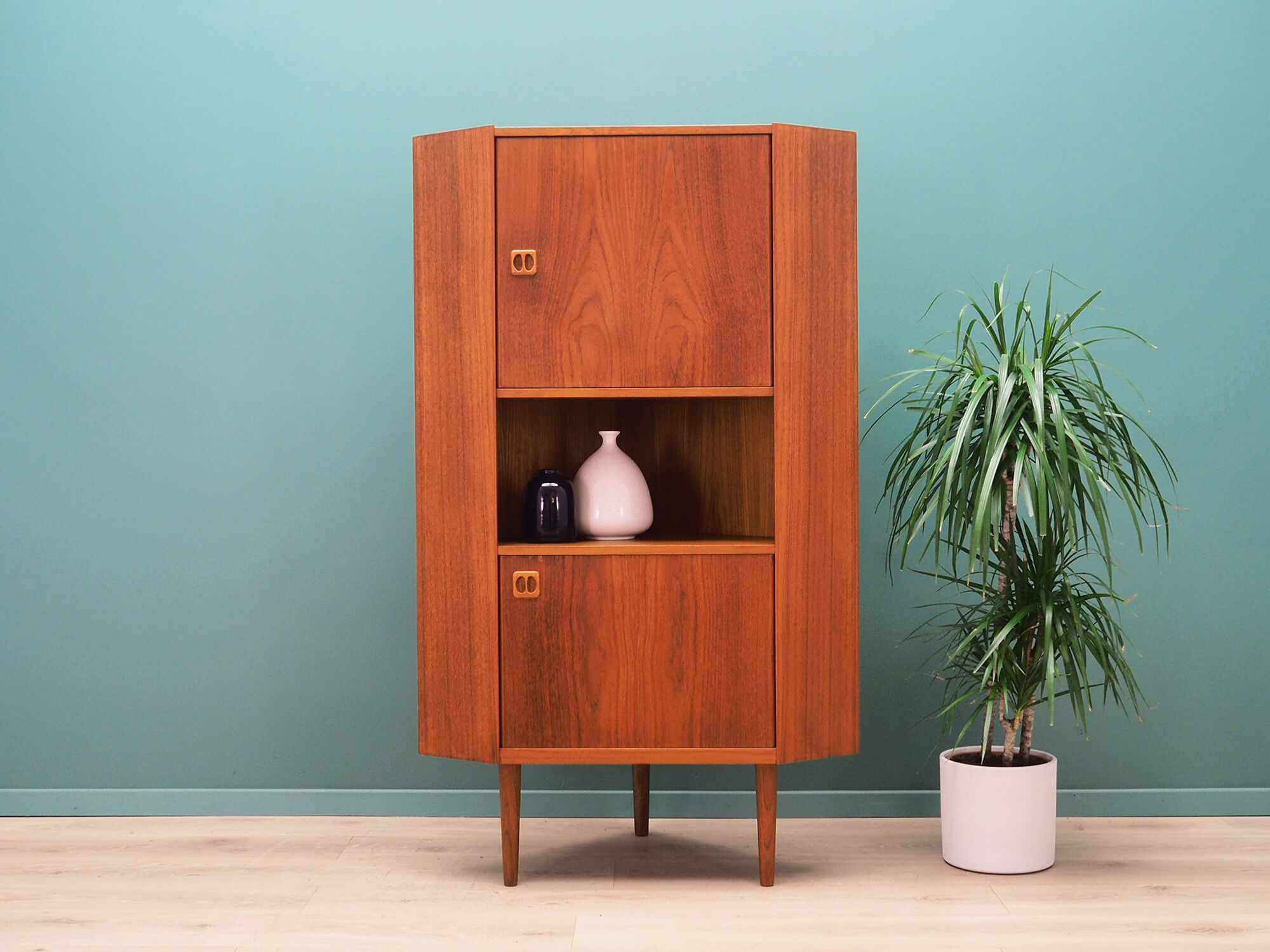Corner cabinet teak, Danish design, 70's