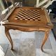 Beautiful extendable table drawers antique unique piece carved wood Chess Games art deco beautiful