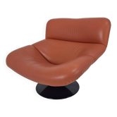 Artifort F518 Lounge Chair by Geoffrey Harcourt in Leather, 1970's