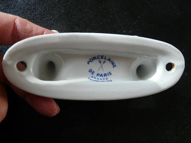 coat rack with 2 porcelain hooks from Paris