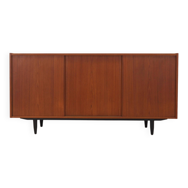 Enfilade en teck, design danois, années 1970, production : Danemark