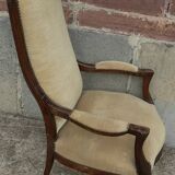 Armchair Voltaire XIX th, mahogany