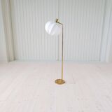 Mid-century modern brass floor lamp Bergboms G-03, Sweden, 1960s