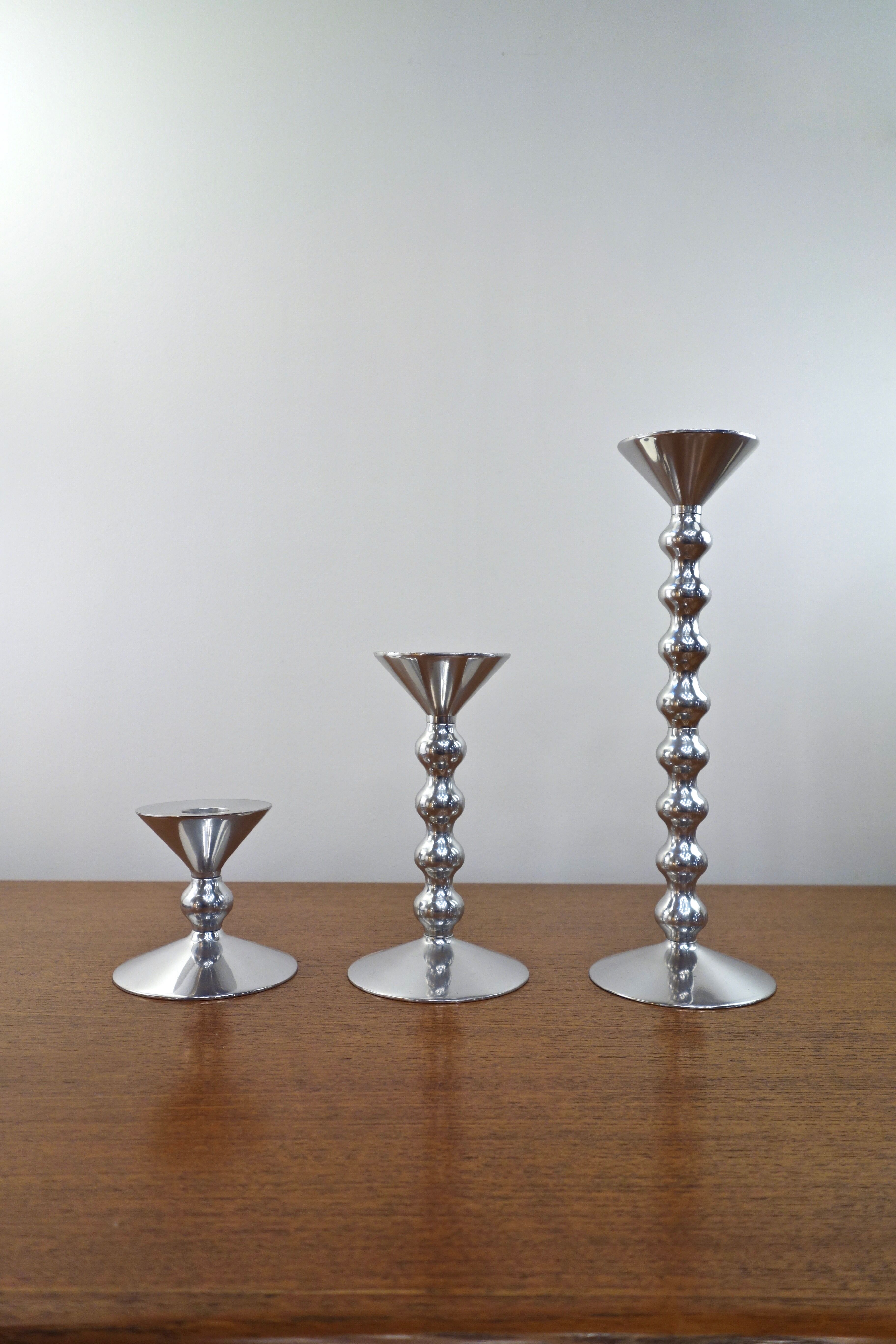 Set of 3 candle holders by Alessandro Mendini for Alessi, Italy 2002