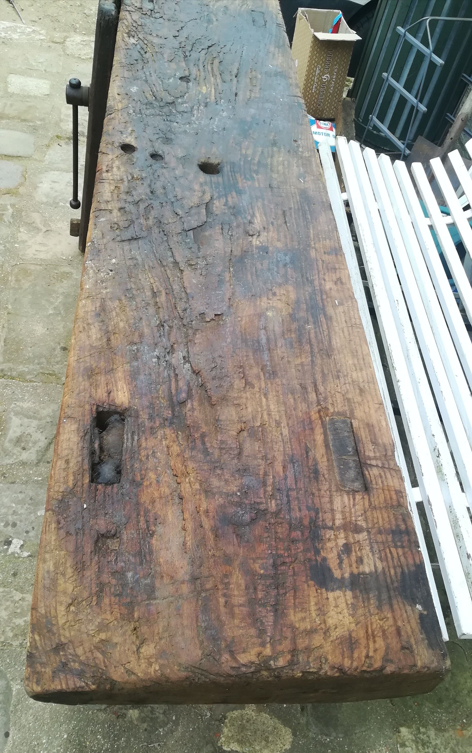 Former carpenter's workbench Long 176 cm