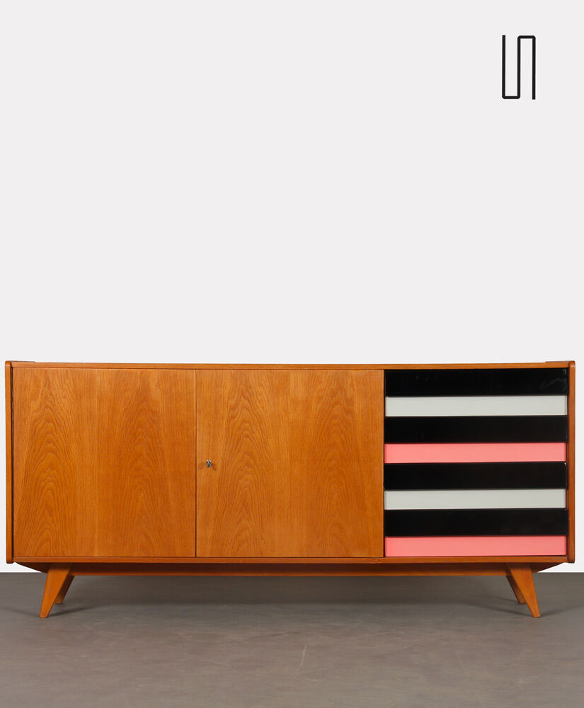 Oak enfilade by Jiri Jiroutek, model U-460, 1960