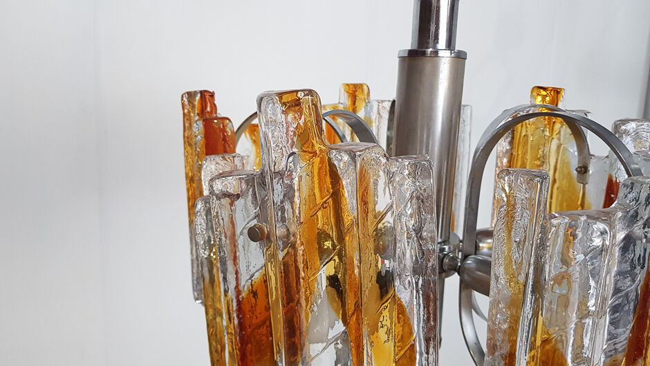 Murano glass chandelier by Carlo Nason for AV Mazzega, Italy 1970