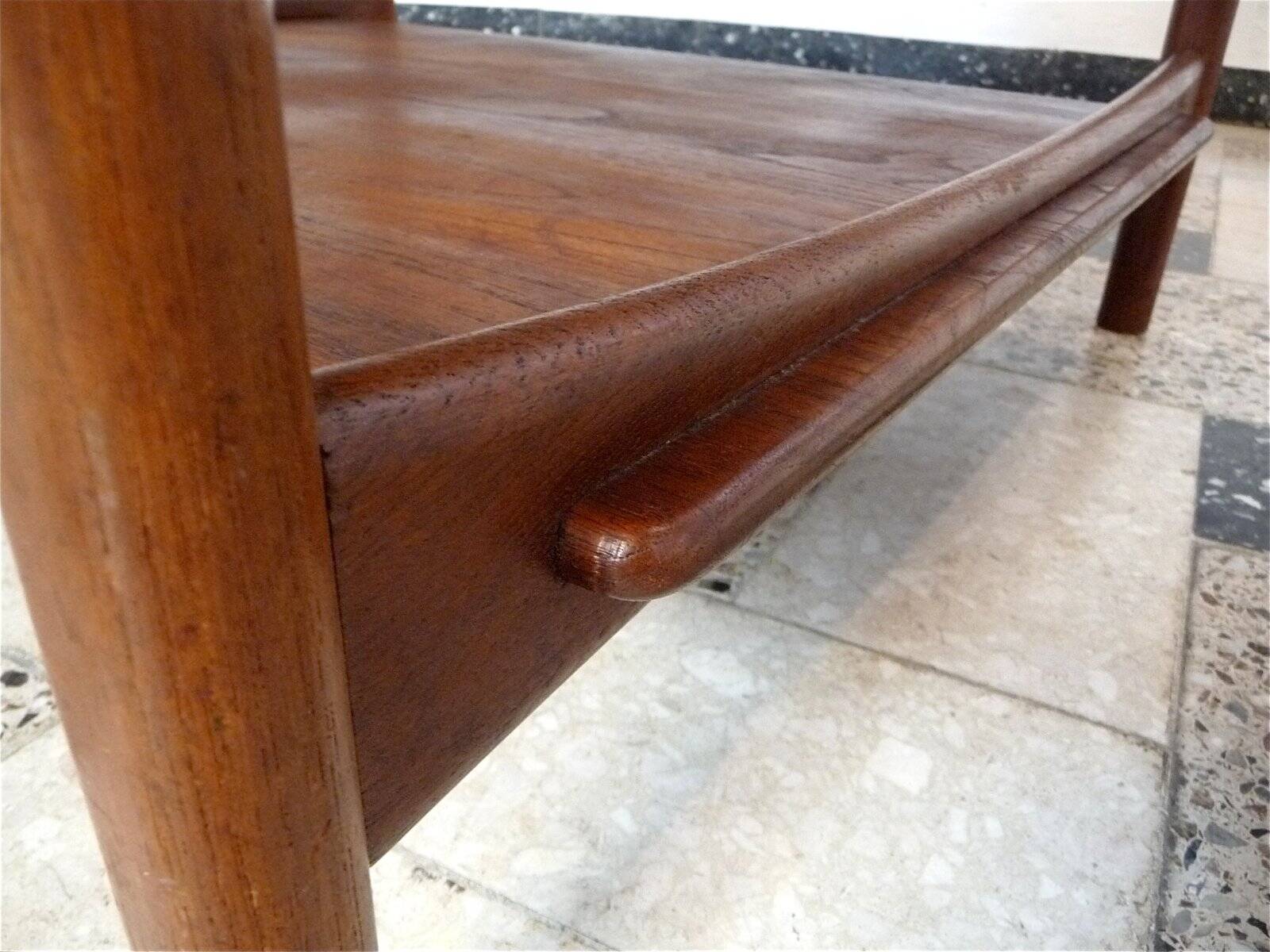 Danish teak coffee table by Hvidt & Mølgaard for France & Daverkosen, 1950s