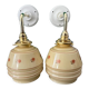 Pair of new electrified Art Deco wall lamps