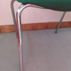 4 chairs made of green steelcase strafor fabric