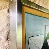 Vintage abstract painting, signed, circa 70's/80's