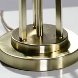 Lamp blown glass frosted around 1940 brass