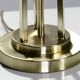 Lamp blown glass frosted around 1940 brass