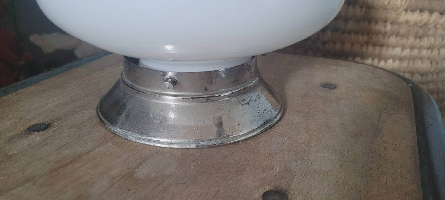 50s opaline table lamp