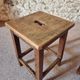 Pair of oak workshop stools – France, 1950s