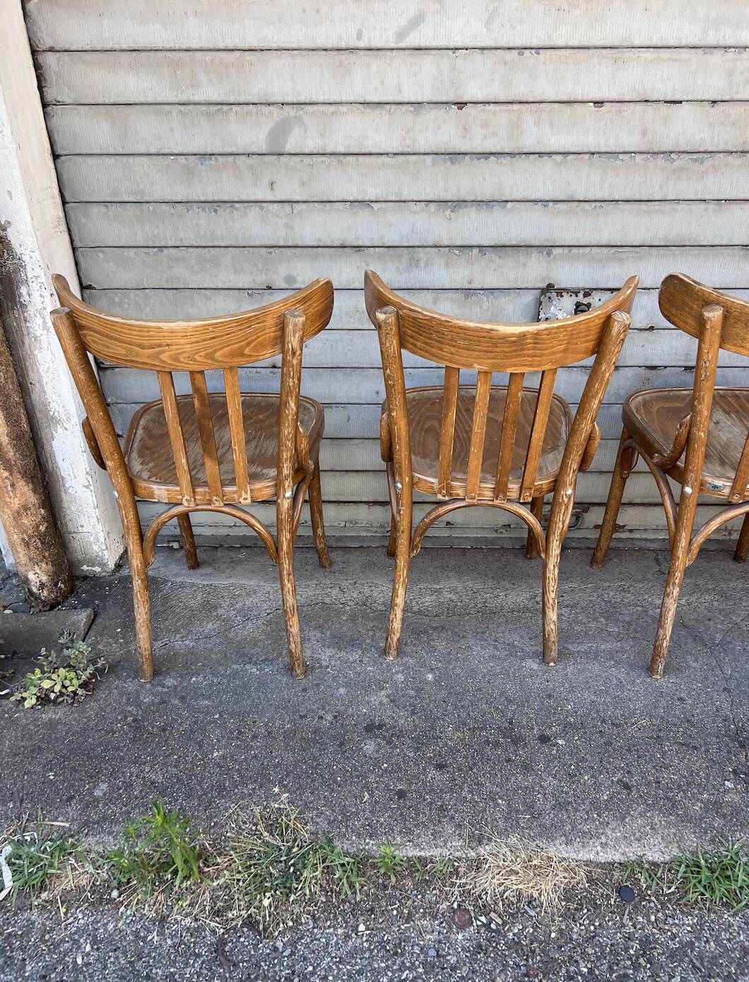 (Lot) 5 Anciennes Chaises Bistrot