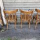 (Lot) 5 Anciennes Chaises Bistrot