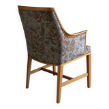 Swedish Grace floral birch wood armchair