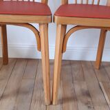 Pair of Baumann bistro chairs N°12 50s