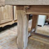 Brutalist oak table