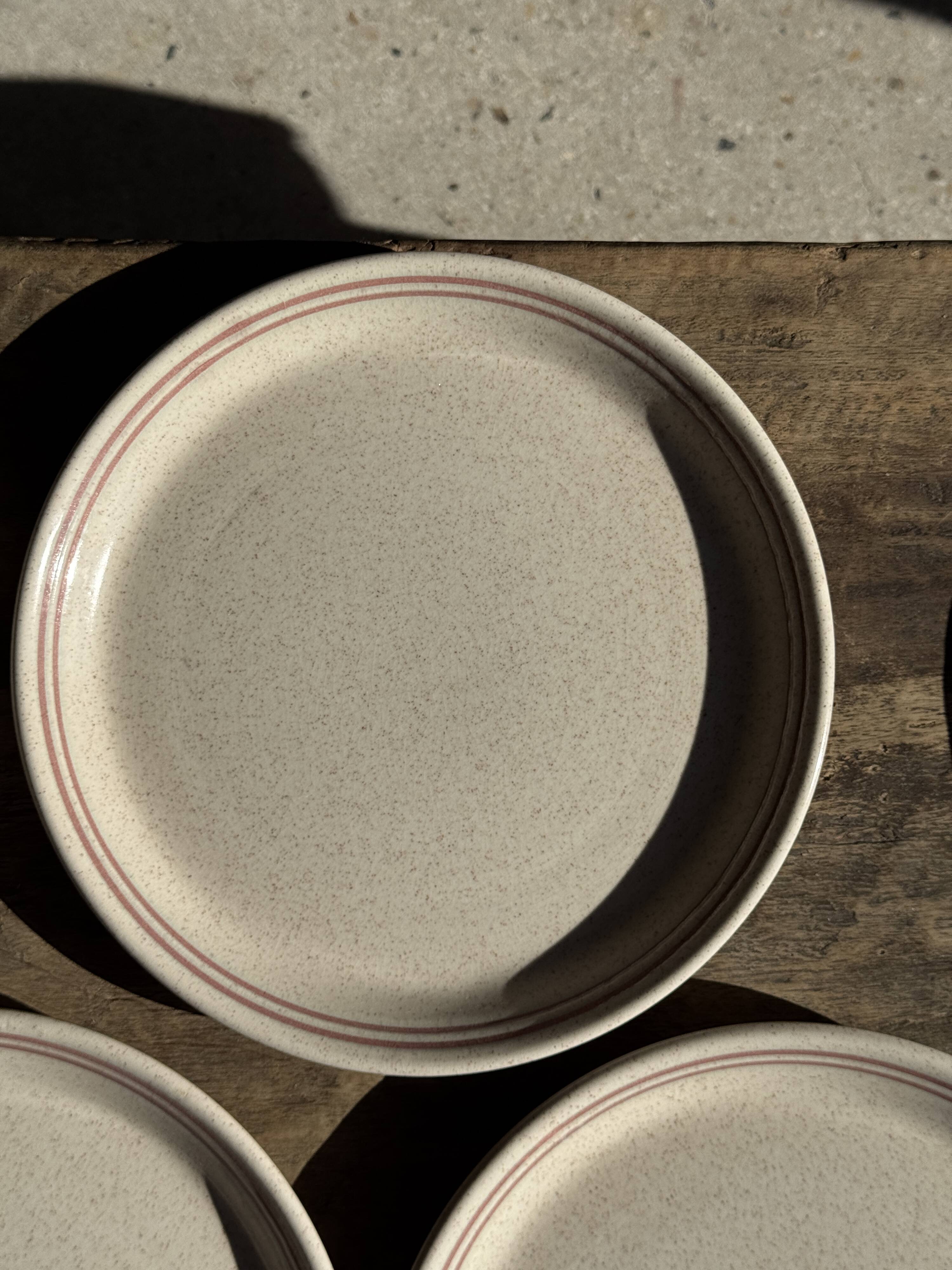 Lunéville table service Art Workshop 8 plates and 2 serving dishes