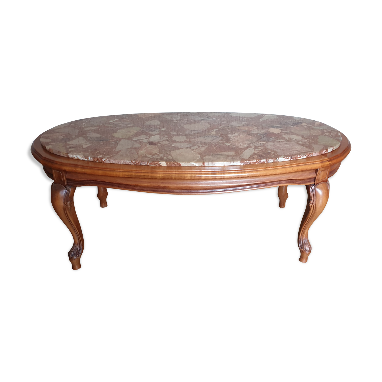 Marble coffee table pink