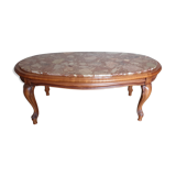 Marble coffee table pink