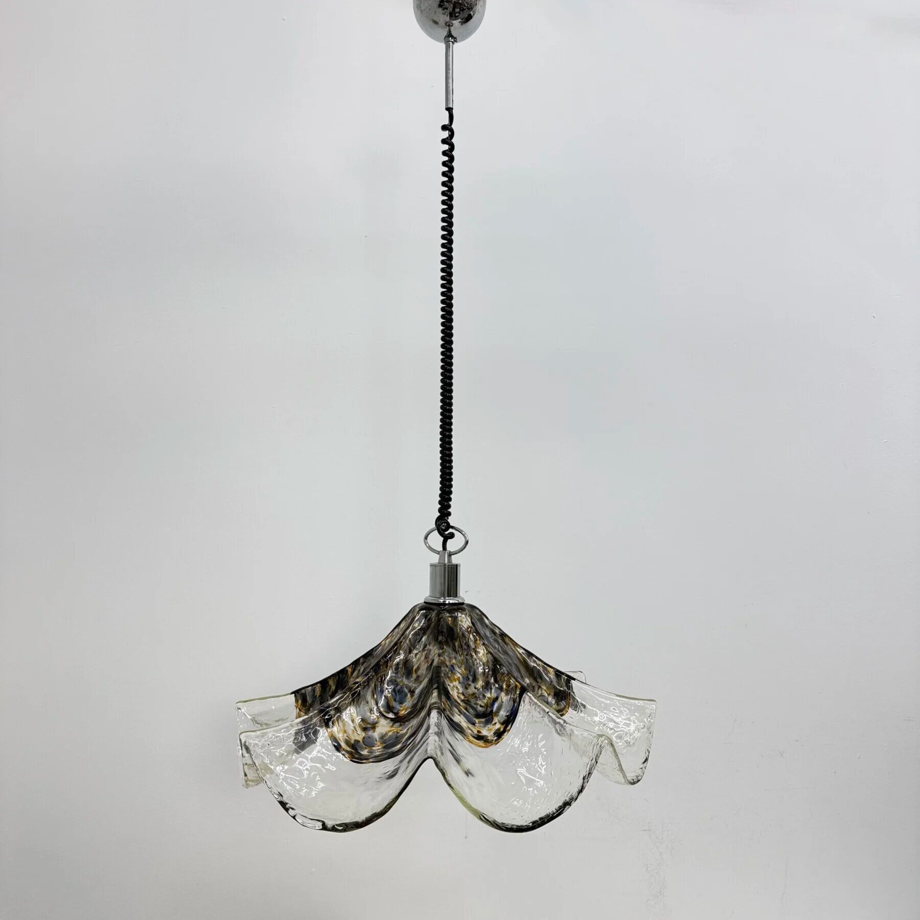 Lampe en verre et métal