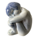 Rare statuette fillette delft signée et numérotée