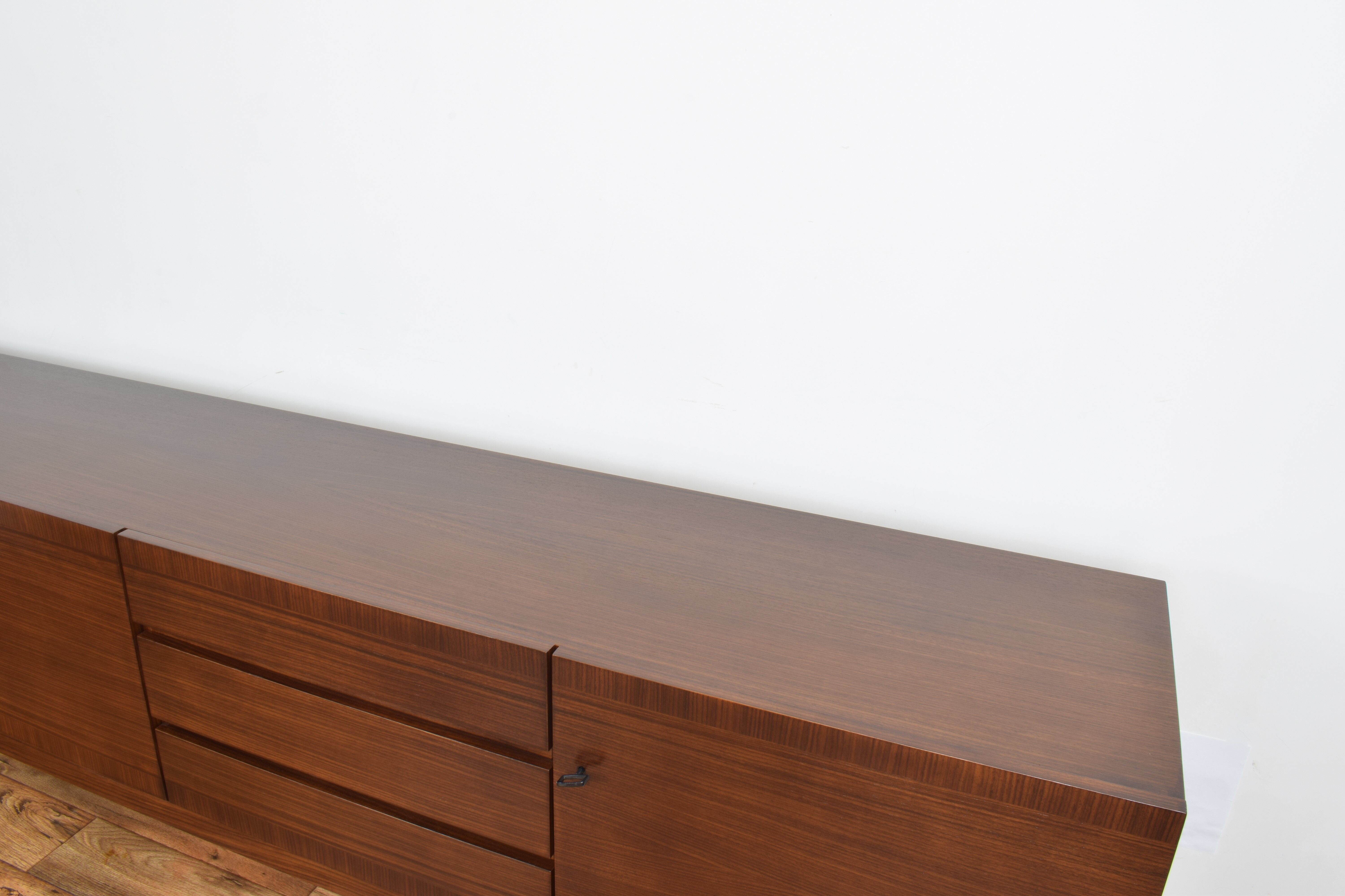 Mid-century german walnut sideboard by Musterring international, 1960s