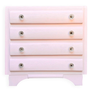 Commode vintage rose