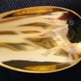 6 spoons in solid silver vermeil