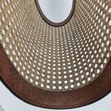 Italian Magazine Rack with Rattan, 1980's
