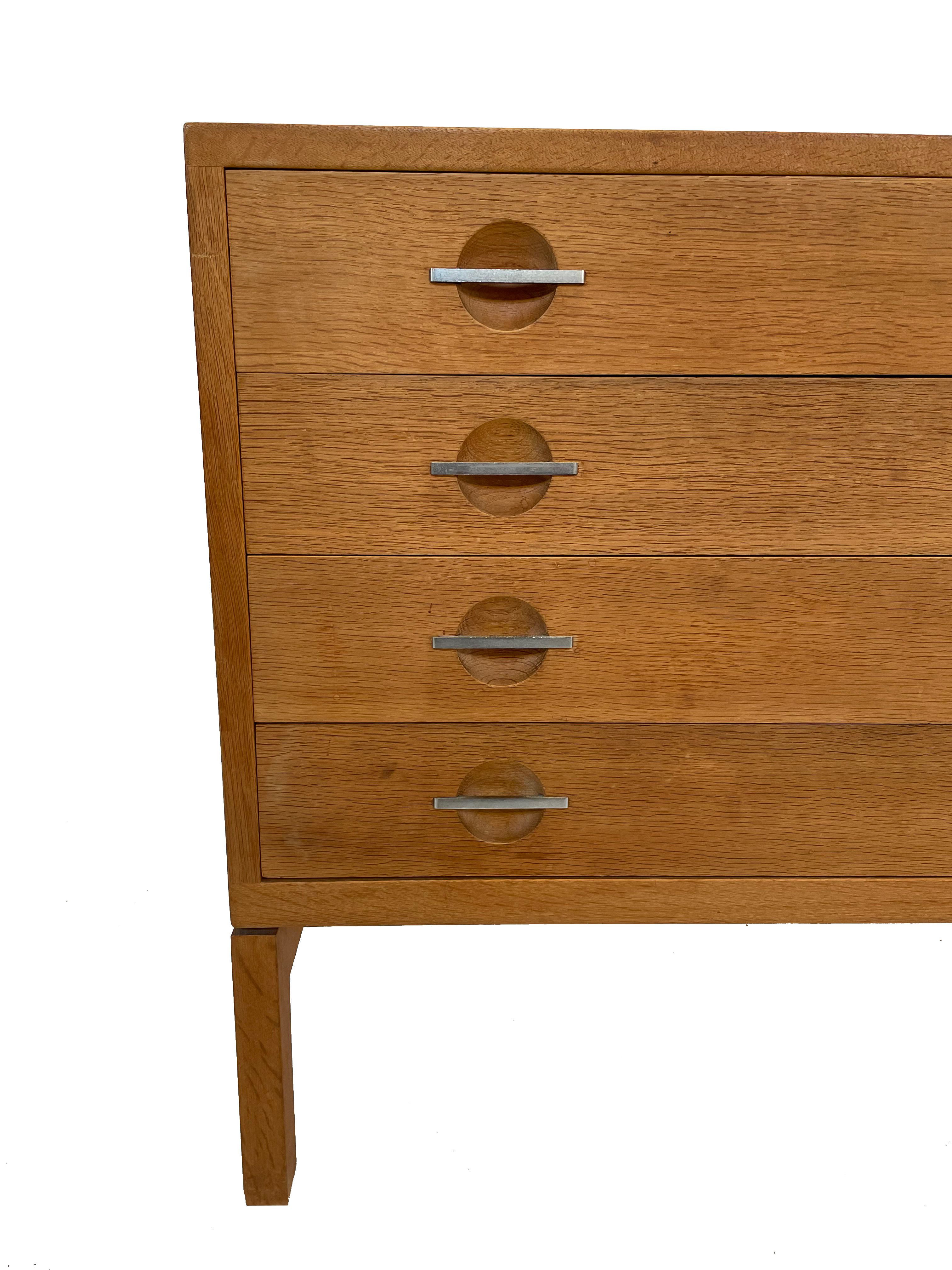 Hans J Wegner oak chest of drawers for RY Møbler, Denmark 60
