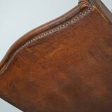 Vintage Dutch Club Chair in Cognac Leather