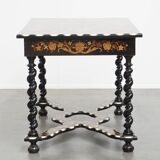 Antique 19th-Century Dutch Marquetry Table