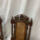 6 antique Henry II caned chairs