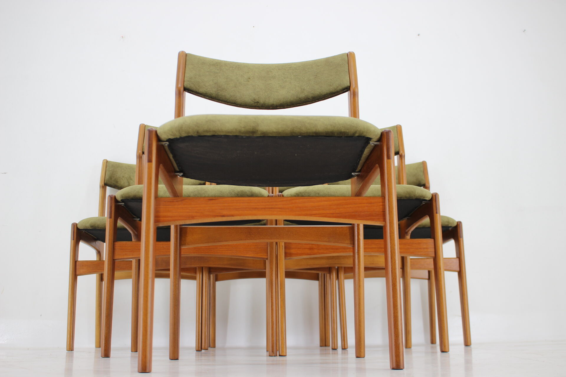 1960s Danish Teak Dining Chairs, Set of 6