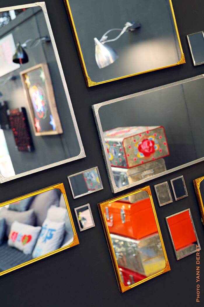 Mirror made from recycled materials