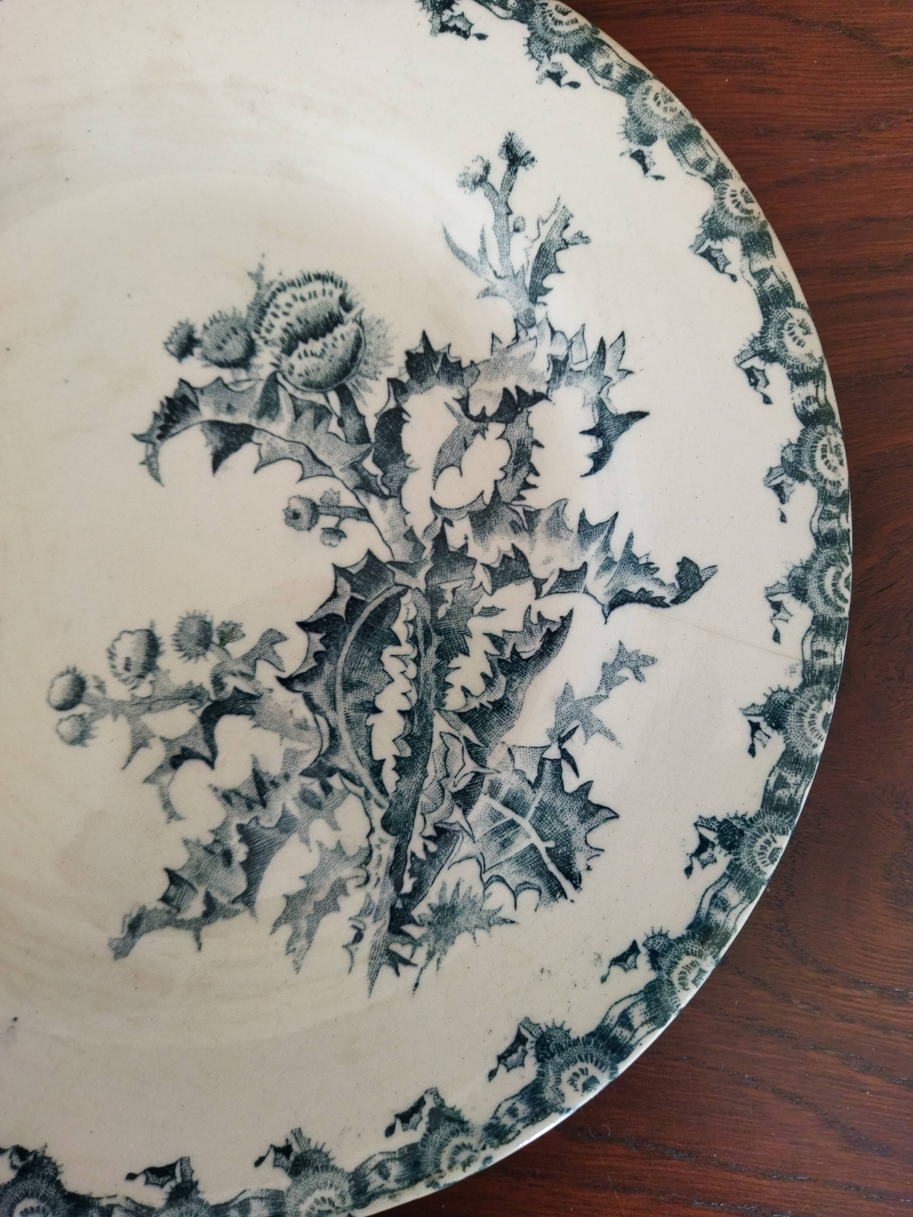 Gien “Thistle” flat plate