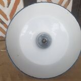 Industrial enameled sheet metal hanging bowl