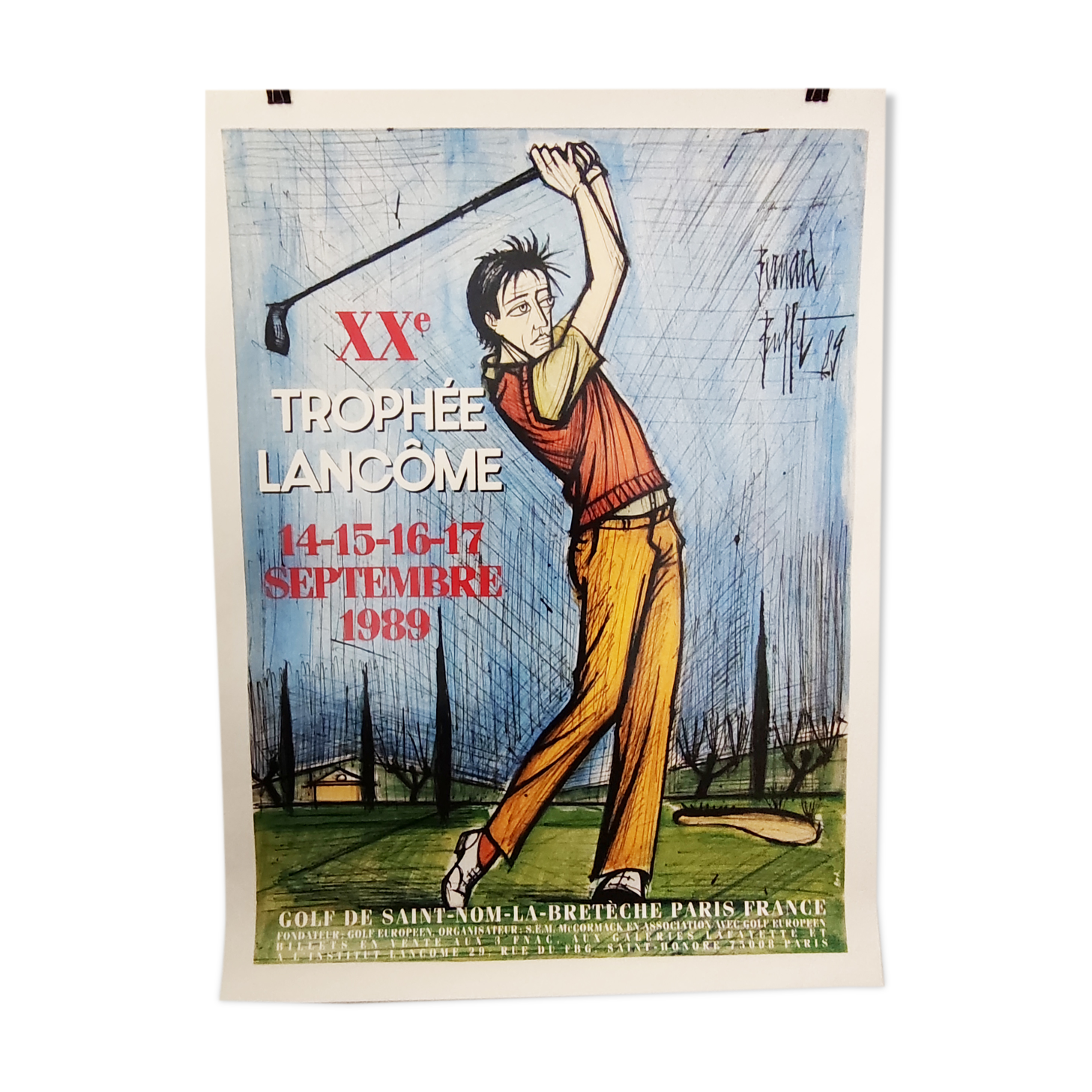 Bernard buffet the lithograph poster