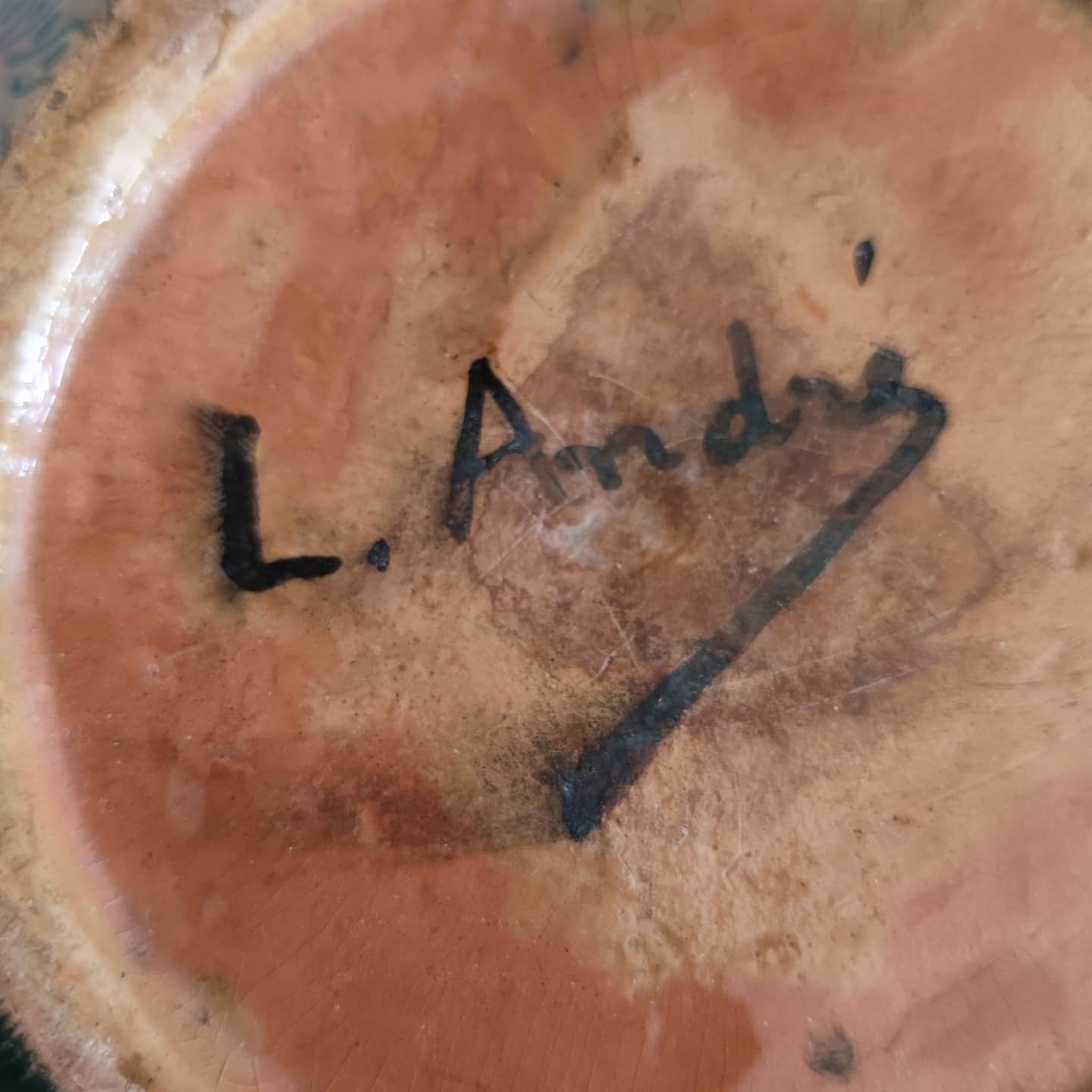 Ceramic vase by L. Andre, circa 1930