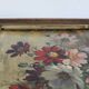Oil on cardboard signed - still life, bouquet of cosmos